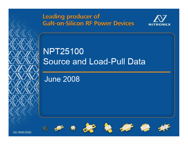 NPT25100 Source-Load-Pull Data