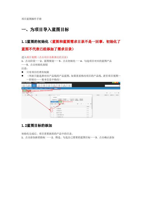 项目蓝图操作手册
