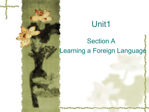 unit1Learning a foreign language