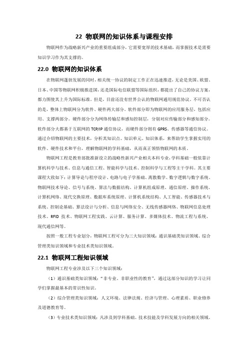 6.1知识点1 物联网的知识体系