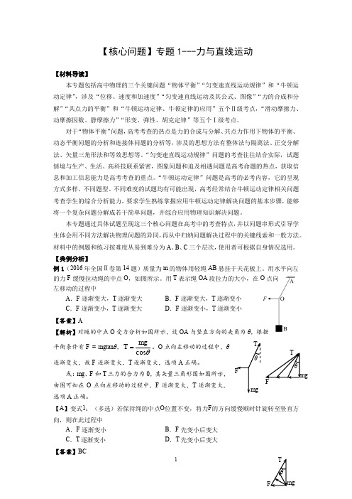 2020年高考全国卷物理复习指导