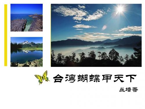 《台湾蝴蝶甲天下》课件