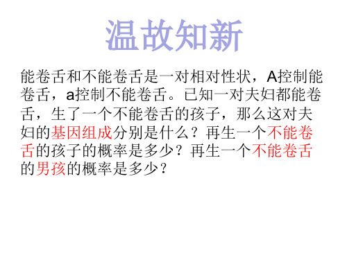 人教版八年级生物下册教学课件  7.2.4人的性别遗传