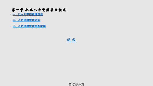 管理学企业人力资源的组织和管理PPT课件