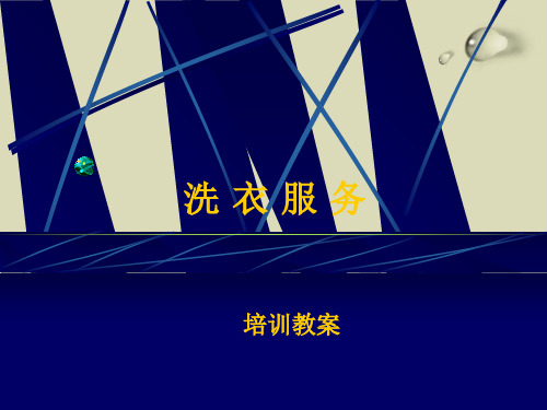 洗衣服务培训教案PPT课件(18张)