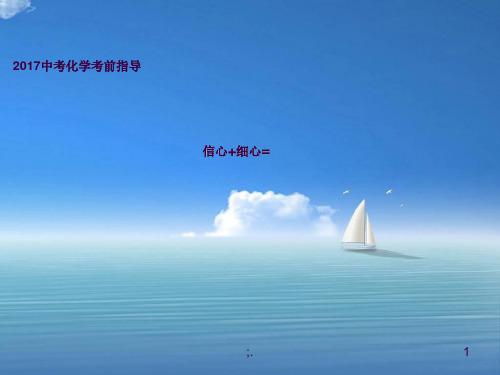 2017中考化学考前指导ppt课件