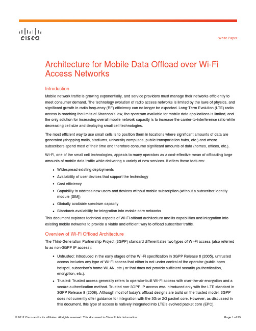 【cisco】architecture wifi offload