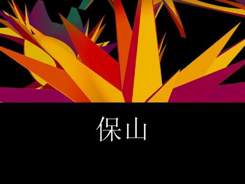 旅游--保山