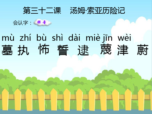 32、汤姆.索亚历险记生字