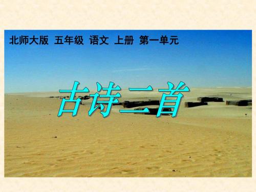 北师大版语文第九册《古诗二首》(房兵曹胡马 马诗)ppt课件1PPT、优质教学课件