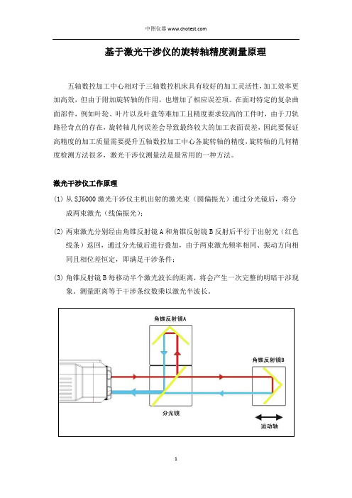 基于激光干涉仪的旋转轴精度测量原理