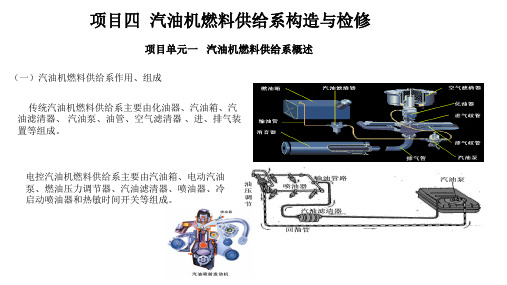 汽车发动机构造与维修一体化教程  四、燃料供给系