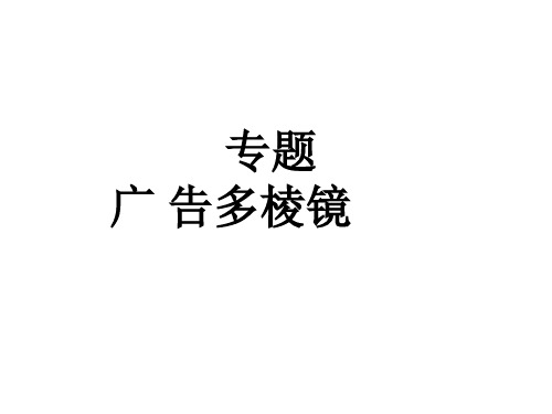 九年级语文上册《广告多棱镜》精品课件 苏教版