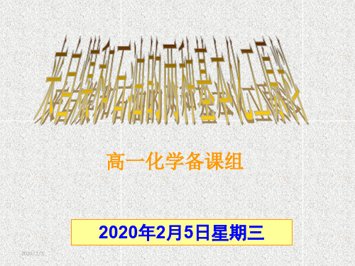 高中化学必修二《有机化合物》ppt课件