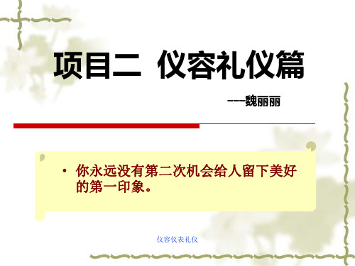 仪容仪表礼仪 ppt课件