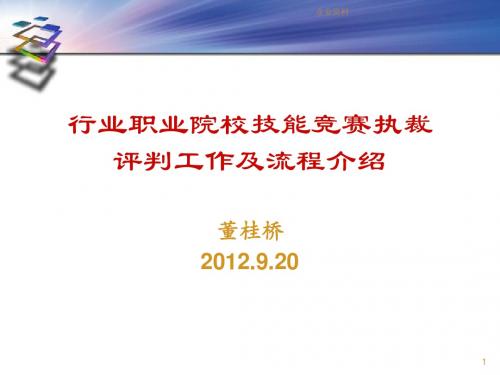 行业职业院校技能竞赛执裁评判工作及流程介绍269