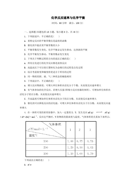 2019高中化学专题2阶段质量检测2(含解析)苏教版选修4