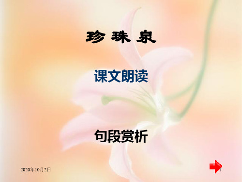 珍珠泉PPT课件
