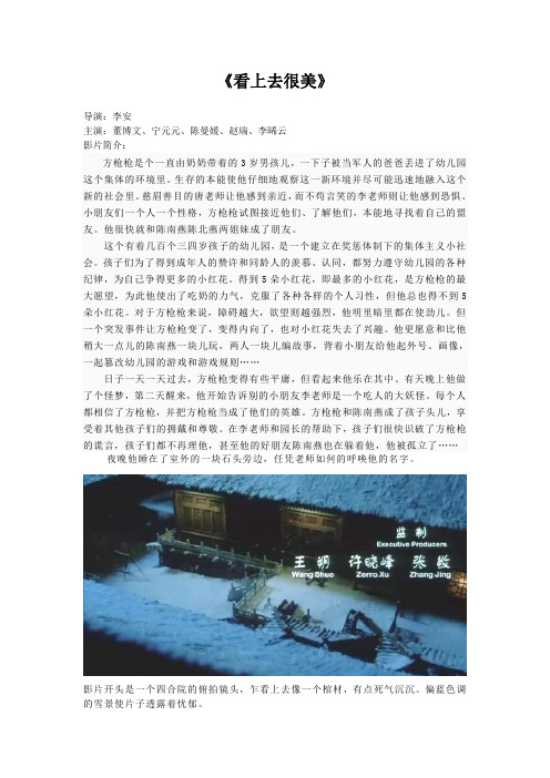 影片分析：《看上去很美》拉片