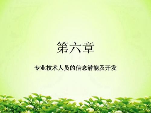 06专业技术人员的信念潜能及开发