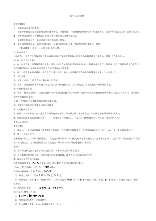 26知识讲解力的合成与分解(提高)