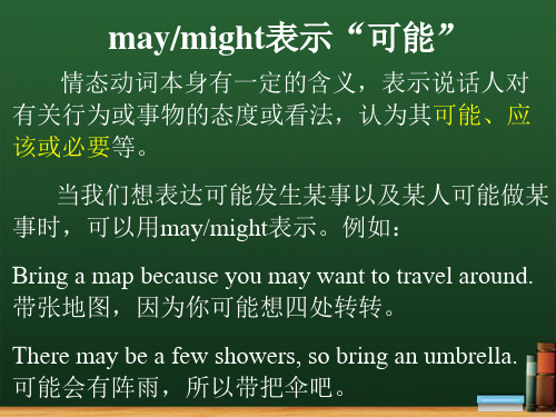 may might表示可能