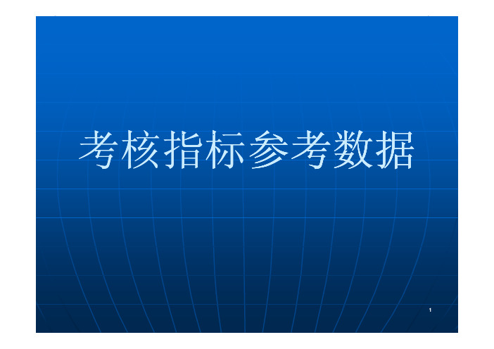 企业各部门KPI绩效考核指标参考