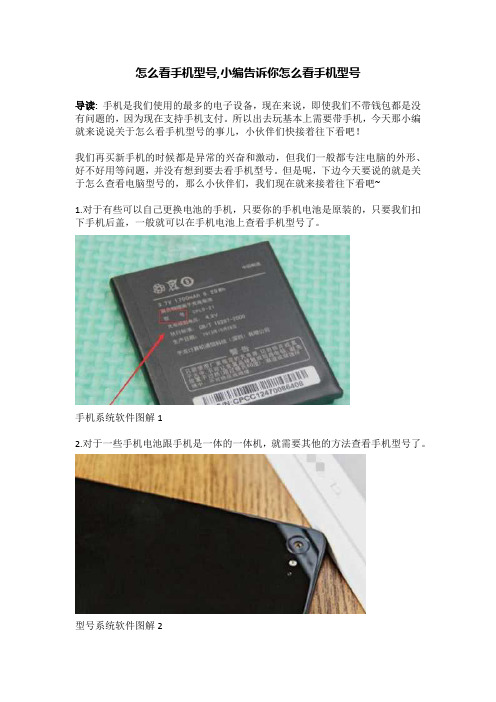 怎么看手机型号,小编告诉你怎么看手机型号