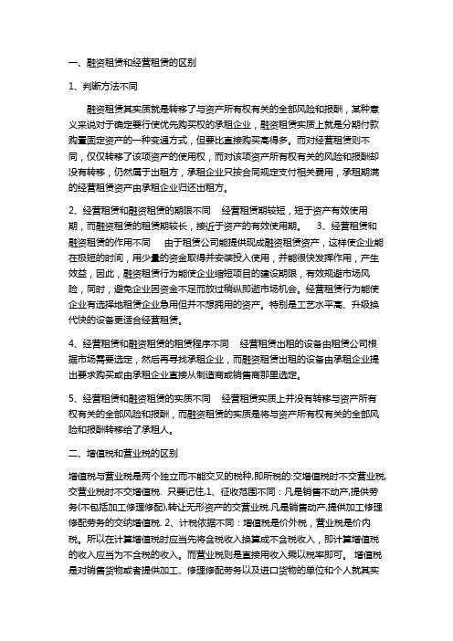 华为财经专业面试问题准备