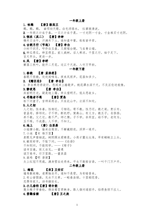 诗词大会题库