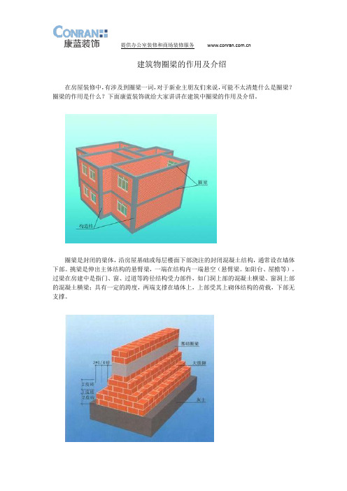 建筑物圈梁的作用及介绍
