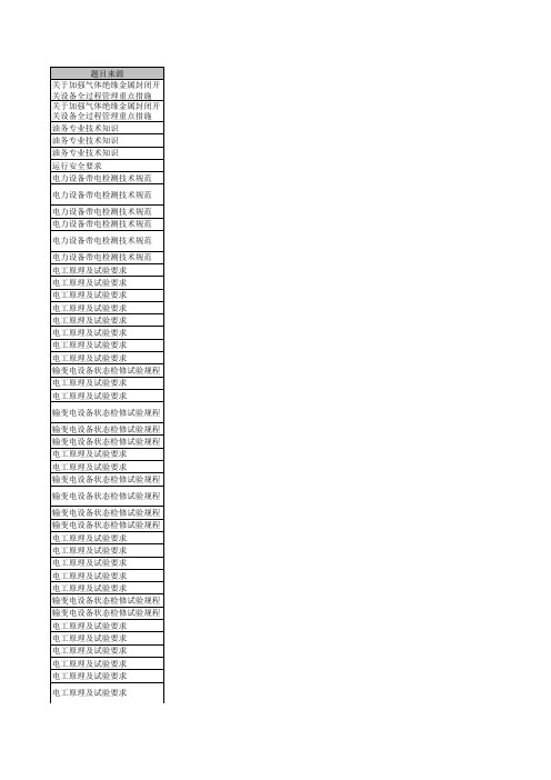 状态检修基础知识培训教案((2012年9月17日))