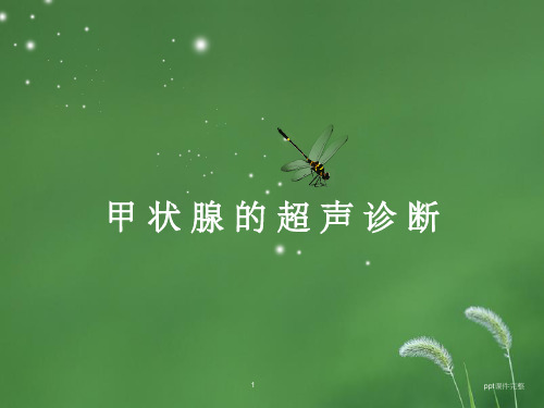 甲状腺的超声诊断ppt课件