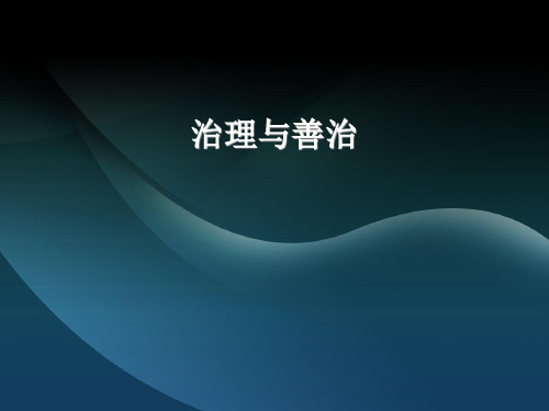 治理与善治