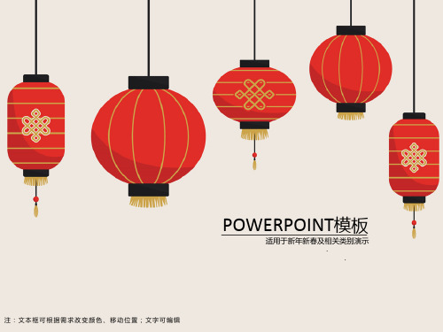 喜庆春节ppt模板