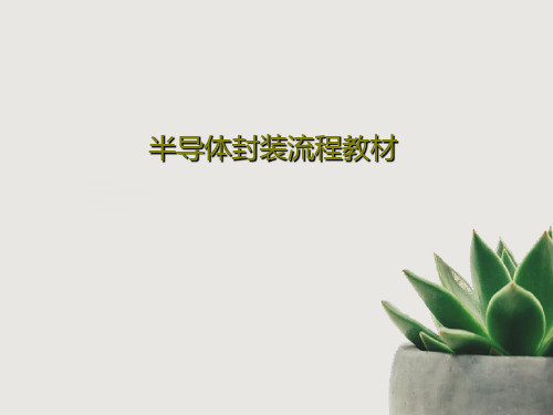 半导体封装流程教材共47页