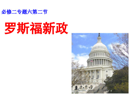 高中历史必修二《专题六罗斯福新政与当代资本主义二罗斯福新政》1075人民版PPT课件