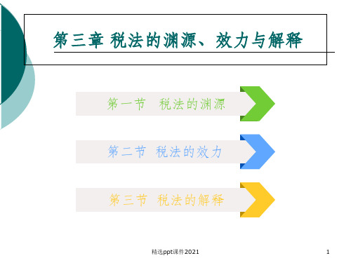 税法 张松主编第三章ppt课件