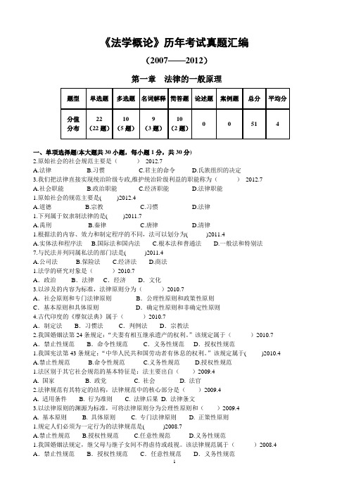 法学概论整理