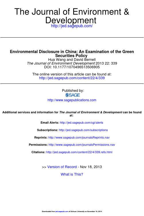 The Journal of Environment Development-2013-Wang-339-69