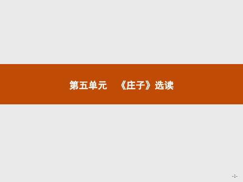 高二语文人教选修《先秦诸子》课件：5.1无端崖之辞