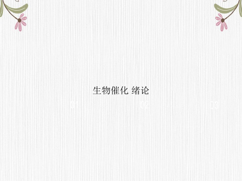 生物催化 绪论专选课件
