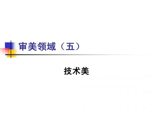 5、技术美