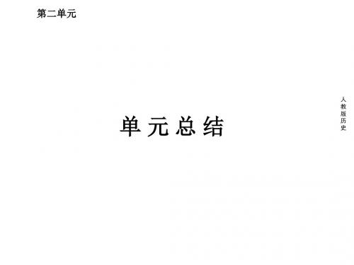 高中历史()必修二(课件)：第二单元 资本主义世界市场的形成和发展 单元总结