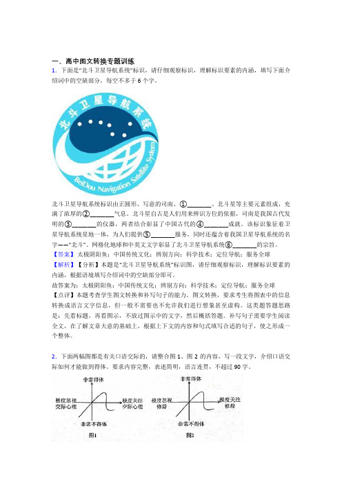 高考语文复习图文转换专项综合练附详细答案