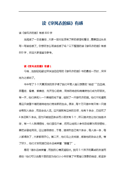 读《穿风衣的猫》有感