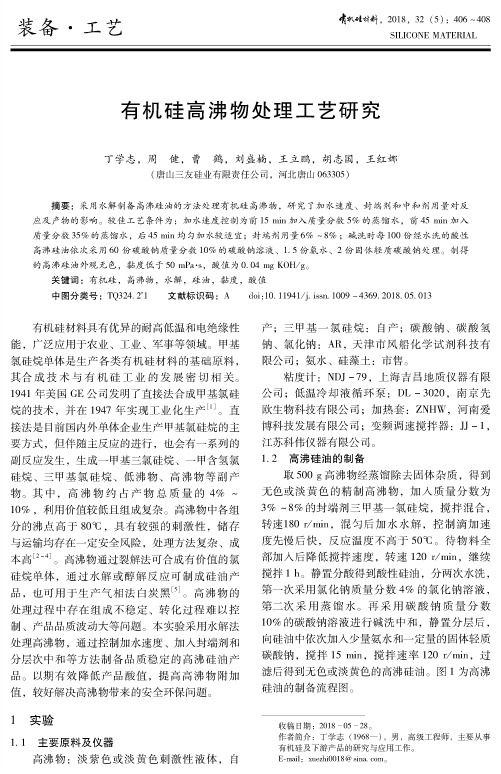 有机硅高沸物处理工艺研究