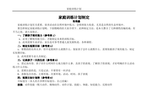 合肥人幼自闭症康复中心-自闭症儿童家庭训练计划制定教材