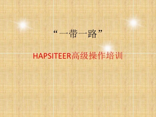 HAPSITEER高级操作培训