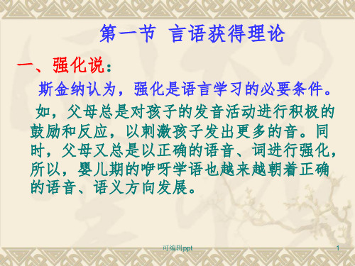 儿童发展心理学第6章-儿童语言ppt课件
